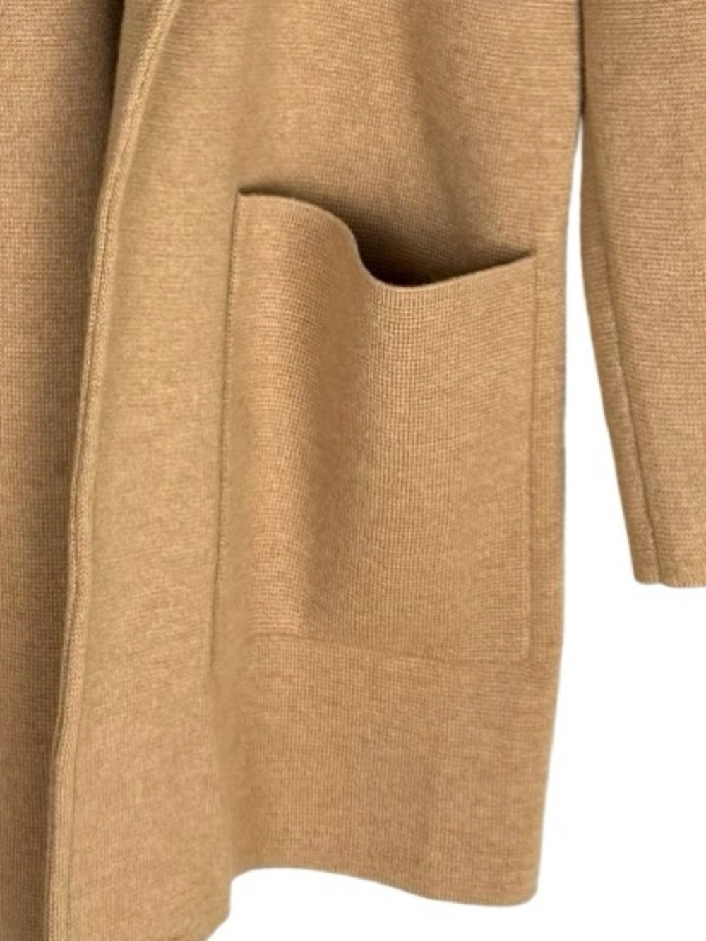 J. Crew Sophie Sweater Blazer Camel Tan Merino
Wool Blend Open Front Jacket S - Picture 3 of 6